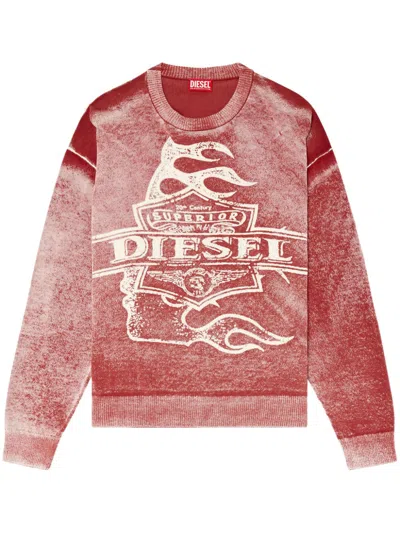 Diesel K-belez Sweatshirt In Pink