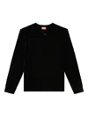 Diesel K-valiam Knit Cut-out Logo In Black