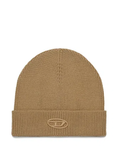 Diesel Kids' K-coder Beanie In Brown