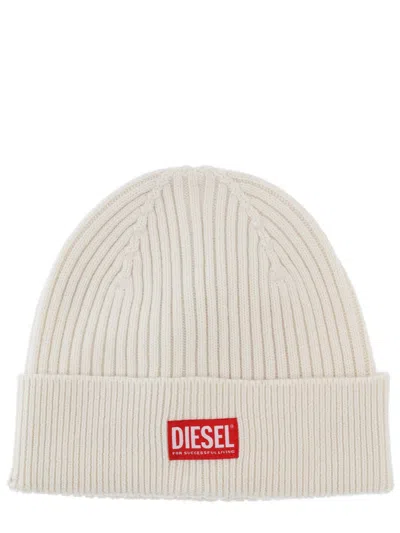 Diesel "k-coder" Cap In White