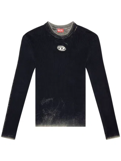 Diesel K-darin-a Cut-out Jumper With Oval D In Black