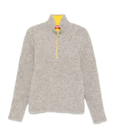 Diesel Long-sleeved Sweater In Brown