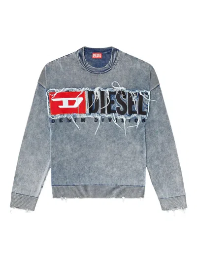 Diesel Men K-fronzi Otton Sweater In Gold