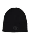 Diesel K-koller Fully Beanie In Black