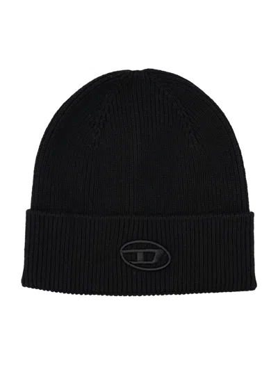 Diesel K-koller Fully Beanie In Black