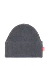 Diesel Ribbed Alpaca Beanie In Gray