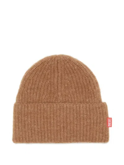 Diesel K-lollo Beanie In Brown