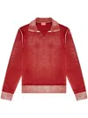 Diesel Faded Effect Fine-rib Jumper In 44r