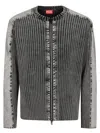 Diesel K-matty Contrast Panel Zip-up Cardigan
