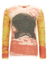 Diesel Men's Fuzzy Sweater With Pop Print In Multicolor