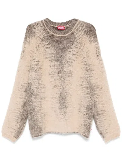 Diesel K-pennac Sweater In Beige