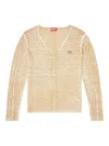 Diesel Inside-print Jumper With Contrast Detail In Neutrals