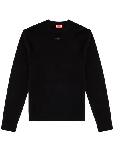 Diesel Mens 9xx K-valiam Cut-out Wool Jumper In Black