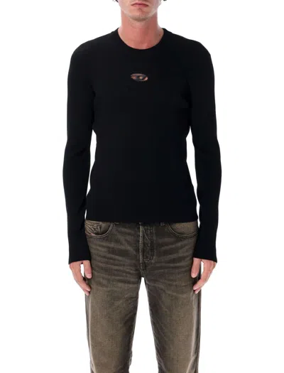 Diesel K-zackary Mock Neck Jumper In Black