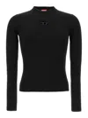 Diesel K-zackary-round Sweater In Black