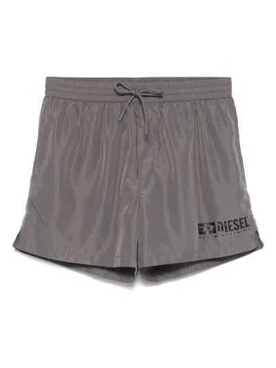 Diesel Ken-37-d-box Swim Shorts In Grey