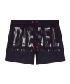 Diesel Pantaloncini Da Mare Con Logo In Tono In Black