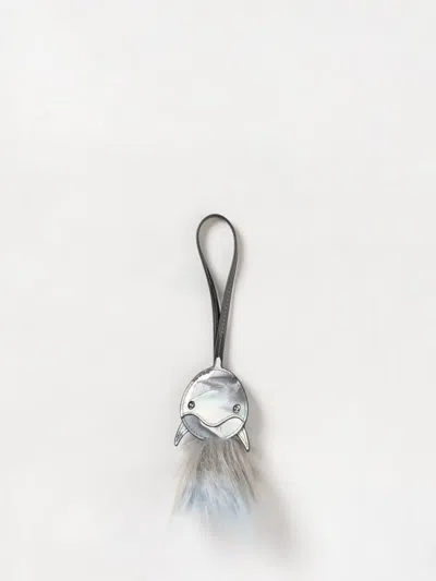Diesel Key Chain Woman Color Grey In Gray