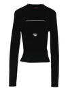 Diesel Womens 9xx M-olina Cut-out Wool Knitted Top In Black