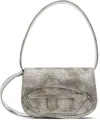 Diesel Glitter Fabric Shoulder Bag In Ha604