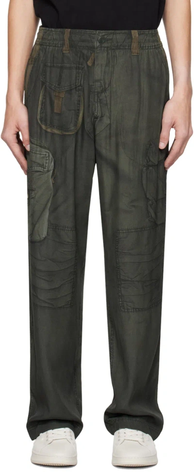Diesel Khaki P-fergy-pop Trousers In Green