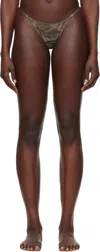 Diesel Thong In Camo Lace In 76v