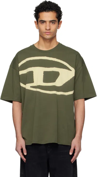 Diesel T-shirt T-boxt-bleach In Neutral