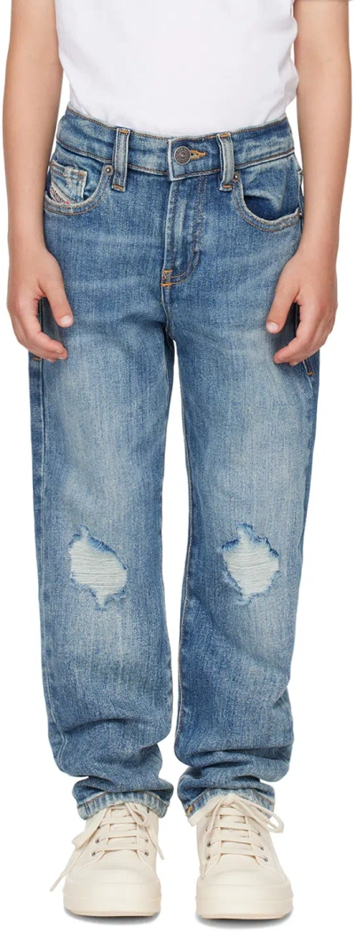 Diesel Kids' 2004-j Straight Distressed Jeans In K01