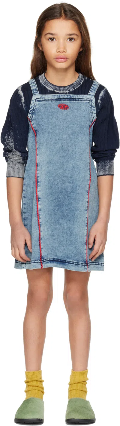 Diesel Kids Blue Daxos Jjj Denim Dress