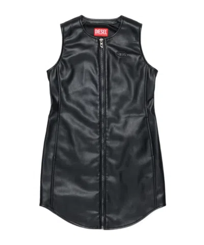 Diesel Kids Djenny Sleeveless Dress In Black