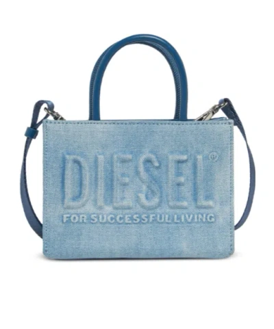 Diesel Kids Dsl 3d Mini Bag In Blue