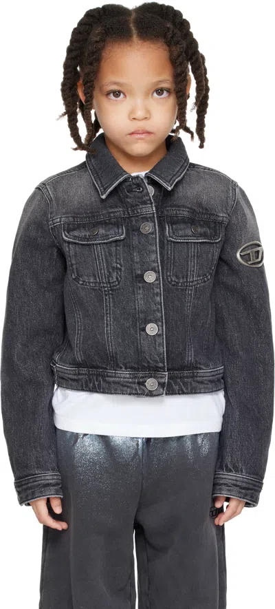 Diesel Kids Gray Jslimmy-s2-j Denim Jacket In K02