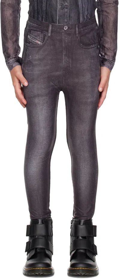 Diesel Kids Gray P-koll Leggings In K900
