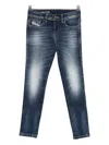 Diesel Kids Jeans With A Faded Effect In Blue