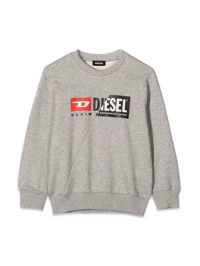 Diesel Kids Kids' Mini Cuty Unisex Sweatshirt In Grey