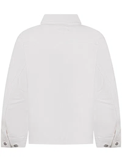 Diesel Kids Kids' Mini Jacket With Pocket Detail In Panna