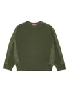 Diesel Kids Kobertoround Sweater In Green