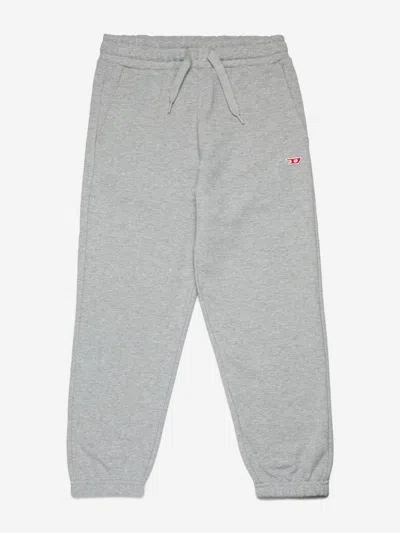 Diesel Kids Logo Patch Joggers In Grey