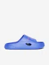 Diesel Chuncky D Branded Slide Slippers In Blue