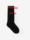 Diesel Kids Logo Socks Set In Multicoloured
