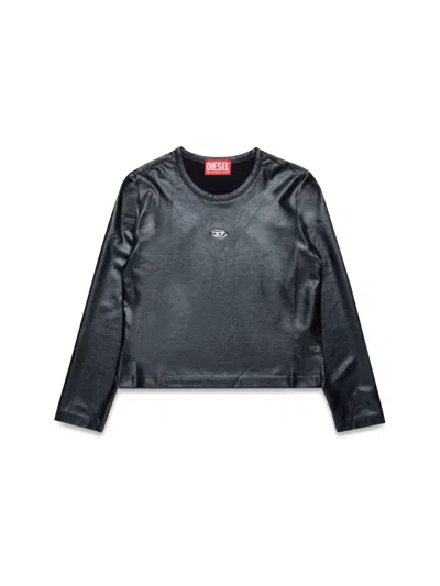 Diesel Kids Mini Cozy Sweatshirt For Girls In Grey