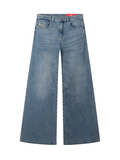 Diesel Kids Mini Denim Jeans With Five Pockets