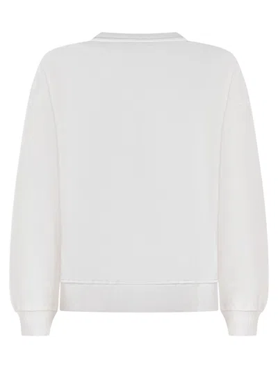 Diesel Kids Mini Logo Sweatshirt For Kids In Panna