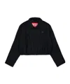 Diesel Kids Oval-d Plaque Zipped Jacket In Black