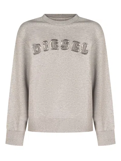 Diesel Kids Over Sweatshirt, Crewneck Mini Style In Gray