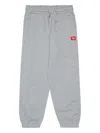 Diesel Kids Pxgin Logo Pants In Gray