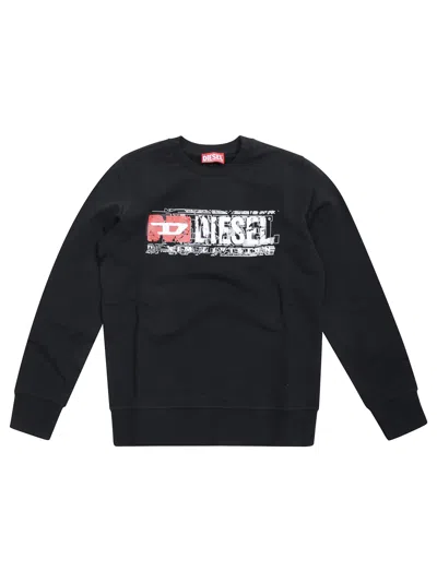 Diesel Kids Slomix Sweatshirt In Black