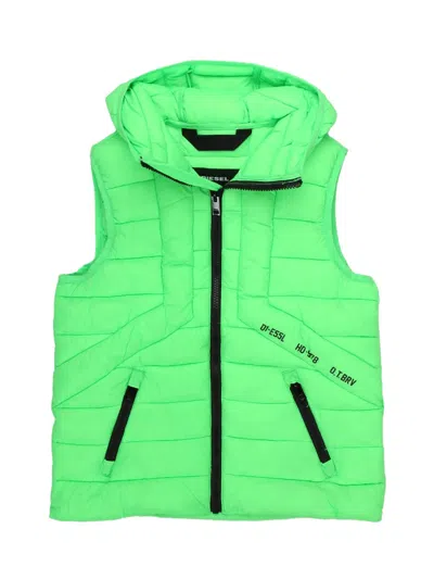 Diesel Kids Unisex Teen Mini Sports Jacket In Green
