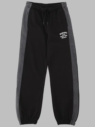 Diesel Kids Unisex Trousers In Black