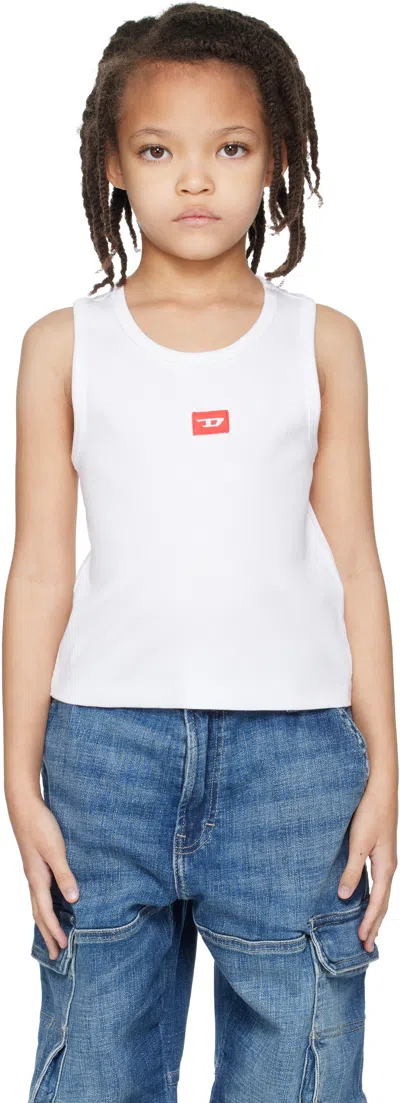 DIESEL KIDS WHITE TPACI TANK TOP